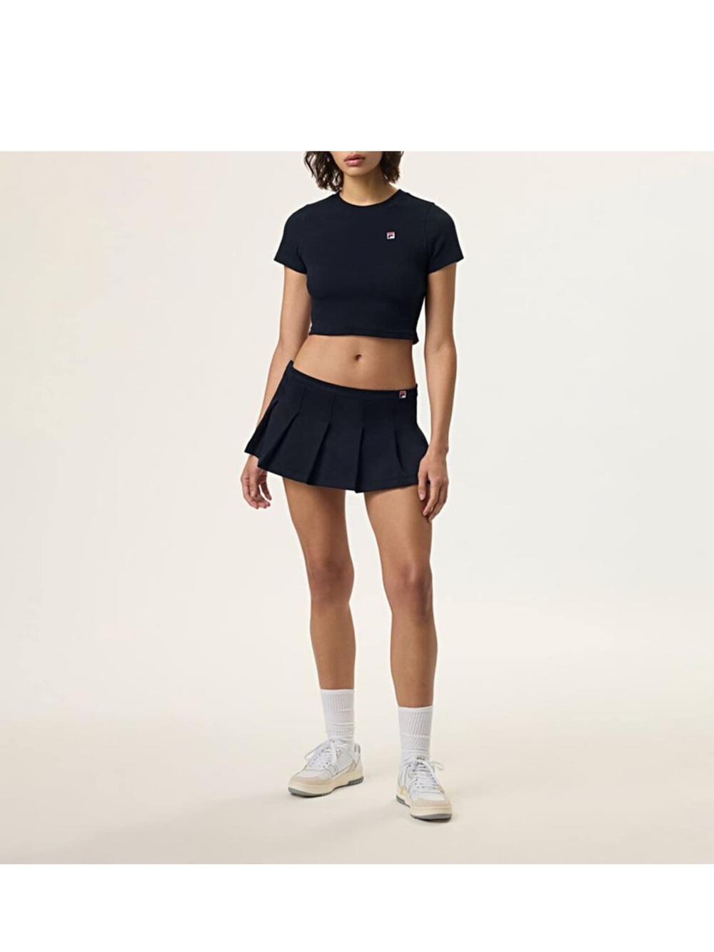 FILA x HAILEY Black Pleated Mini Skirt - size XS/ 2 US- Urban Outfitters - NWT